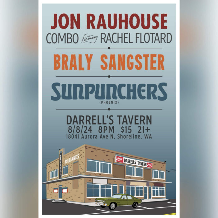 Jon Rauhouse combo live at Darrell's Tavern Seattle