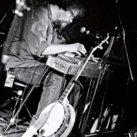 Jon Rauhouse playing pedal steel